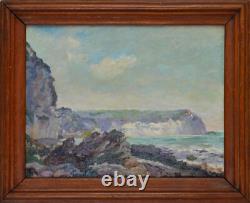 Jules-Lucien Brault born in 1861. Cliffs at Yport