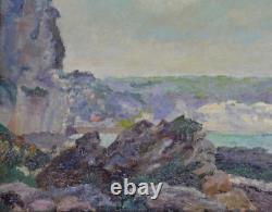 Jules-Lucien Brault born in 1861. Cliffs at Yport