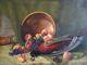Large Painting, Mid 20th Century - Pierre Roig (1905-1963) - Still Life Fruits & Pheasant