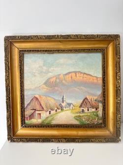 LOUIS DUPUY Eugène GALIEN-LALOUE (1854-1941) oil landscape on wood panel