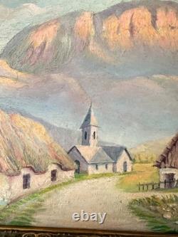 LOUIS DUPUY Eugène GALIEN-LALOUE (1854-1941) oil landscape on wood panel