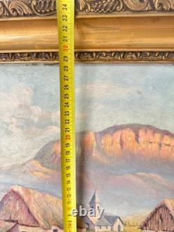 LOUIS DUPUY Eugène GALIEN-LALOUE (1854-1941) oil landscape on wood panel