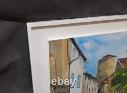 La Sauvetat 63 Puy-de-Dôme Auvergne Oil on wood by C. Reverdeau 42.5 × 56 cm