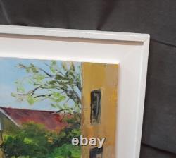 La Sauvetat 63 Puy-de-Dôme Auvergne Oil on wood by C. Reverdeau 42.5 × 56 cm