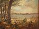 Lake Of Hossegor In 1931, Painting By Maurice Larue Uncle Jean-gabriel Domergue