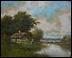 Landscape Oil Painting On Wood 19th Century Barbizon Diaz Monticelli Ziem