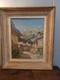 Landscape Painting Signed Oil On Canvas R Charpentier 1933 Wooden Frame