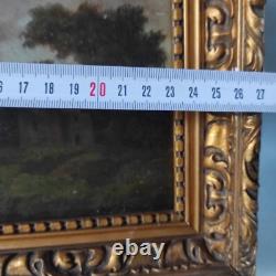 Landscape with Tower, painting, signed R. Normand