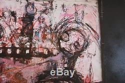 Large Painting Picture Painting Merrheim Art Singular Expressionism Outsider