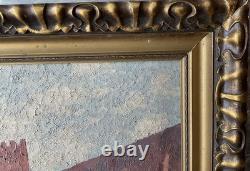 Large Signed Orientalist Oil Painting on Wood