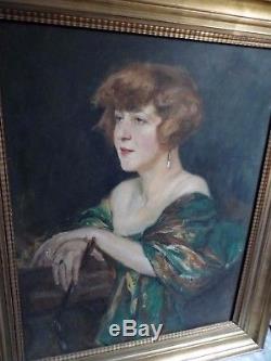 Large Woman Portrait Of The Painter Wilhelm Viktor Krausz
