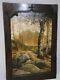 Large Oil Painting On Wood Late 19th Early 20th Century Fontainebleau Forest