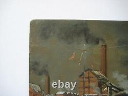 Leblanc Maurice Oil On Panel Signed Handsigned Oil On Wood Panel Crozant