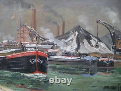 Leblanc Maurice Oil On Panel Signed Handsigned Oil On Wood Panel Crozant