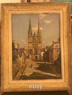 Léon Auguste Derruau (1888-1984) H. On panel, signed 40 Angers The Cathedral