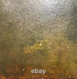 Léon Richet (1847-1907) The Maquis of Montmartre, 1865 Barbizon painting