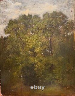 Léon Richet (1847-1907) The Thicket of Montmartre, 1865 Barbizon painting