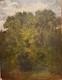 Léon Richet (1847-1907) The Thicket Of Montmartre, 1865 Barbizon Painting