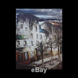 Leon Schwarz Abrys 1905-1990 Impressionist Painting School Of Paris Montmartre