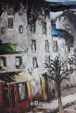 Leon Schwarz Abrys 1905-1990 Impressionist Painting School Of Paris Montmartre