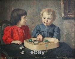 Leopold Haeck, 1868-1928, Portrait, Children 1891, Games, Cotes Until 1,600 Euros