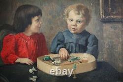 Leopold Haeck, 1868-1928, Portrait, Children 1891, Games, Cotes Until 1,600 Euros