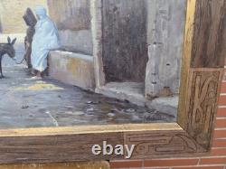 Louis AUDOUIN 1883-1968 Orientalism Oil painting on wood panel signed