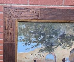 Louis AUDOUIN 1883-1968 Orientalism Oil painting on wood panel signed