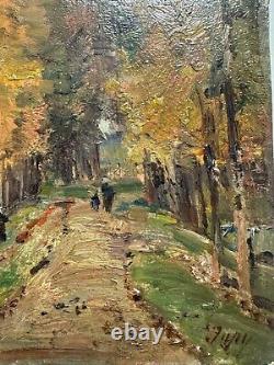 Louis Aimé Japy (1840-1916) Stroll in the Impressionist Woods Painting