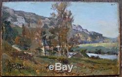 Louis Cabie 1853-1939 Harpignies Corot Bordeaux Impressionist Landscape Dordogne