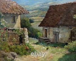 Louis Lanza 1930. Beautiful Impressionist & Landscape D'isère A Villeneuve D'uriage