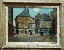 Lucien Jonas 1880-1947 Lively Place In Dinan 1922 Brittany. Anzin, North, Minor