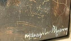 MARCELLE BLUM 1893-1984 Bouquet of Flowers Oil painting on wood panel