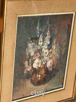MARCELLE BLUM 1893-1984 Bouquet of Flowers Oil painting on wood panel