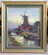 Mill In Holland, Oil On Panel By Kees Terlouw