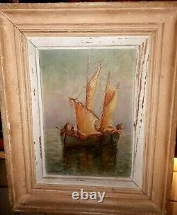 Magnificent Marine On Wood Peche In The Mediterranean Sign Frame