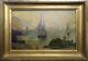 Magnificent Painting / Oil On Canvas Signed. Marine, Sailing Boats 19th