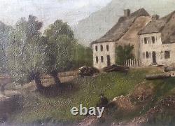 Magnificent Painting Painting Landscape Oil Character Campaign April 1894