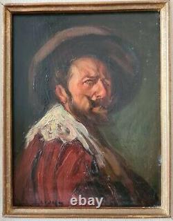 Marcel Arnaud (1877-1956) Self-portrait In Musketeer Oil Frame Aix