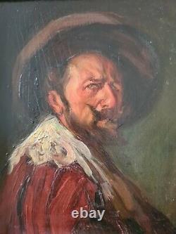 Marcel Arnaud (1877-1956) Self-portrait In Musketeer Oil Frame Aix