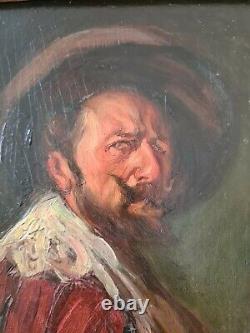 Marcel Arnaud (1877-1956) Self-portrait In Musketeer Oil Frame Aix