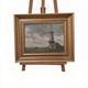 Marcel Bertoin (1897-1983) Oil On Panel Scene Mill Gilded Wood Frame
