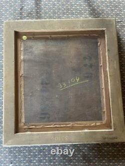 Marcel Pouget (1923-1985) Oil on wood panel Signed Portrait 1943