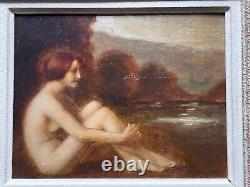 Marie-Augustin Zwiller Painting Hsp Study Woman Nude at the Edge of a Lake