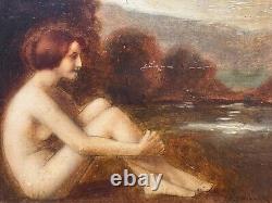 Marie-Augustin Zwiller Painting Hsp Study Woman Nude at the Edge of a Lake