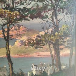 Marine Landscape Of Brittany, Hsb, Signed Paul Esnoul (1882-1960), Dated 1937, Framed