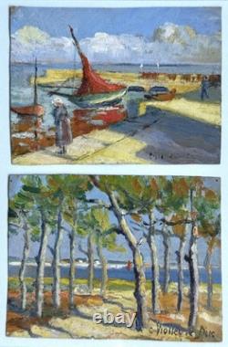 Marine Painting, Penthièvre Quiberon by Christianne Viollet-Le-Duc, 1920