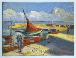 Marine Painting, Penthièvre Quiberon by Christianne Viollet-Le-Duc, 1920
