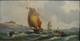 Maritime Scene And Sailboats, Late 19th Century, In The Style Of Kuwasseg, Signature Illegible