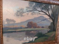 Marks Metz Mont Saint Quentin Albert Marks Oil on Wood
